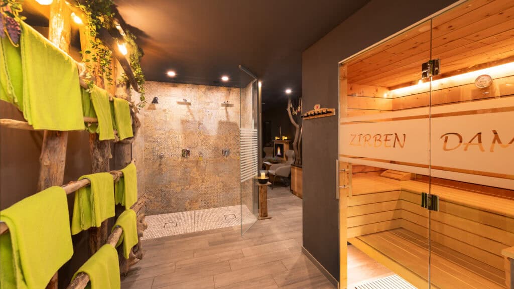 Zirben Sauna Wellness Ruheraume Entspannen Relax